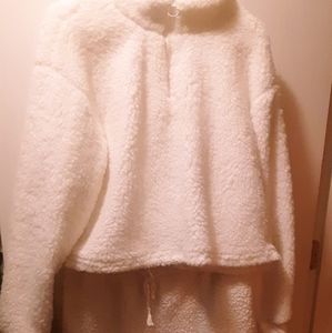 Sherpa top and pants set